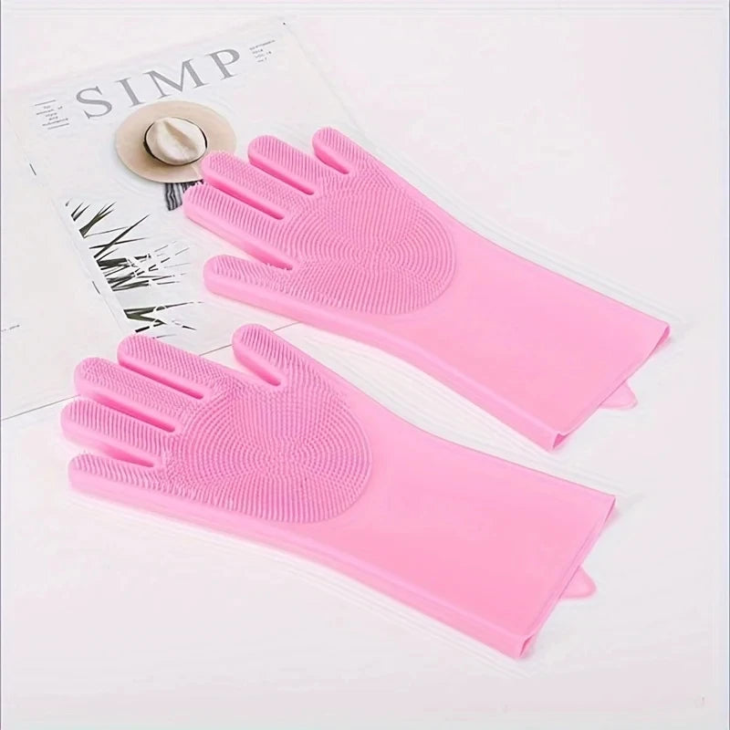 Pet Grooming Cleaning Gloves "Use While Bathing Your Pets"