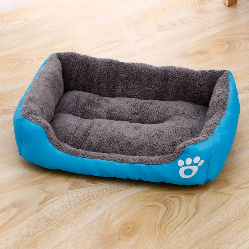Black Dog Bed Plush Sleeping Bed