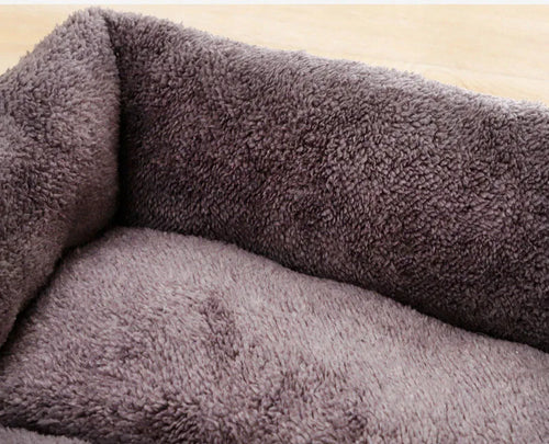 Black Dog Bed Plush Sleeping Bed
